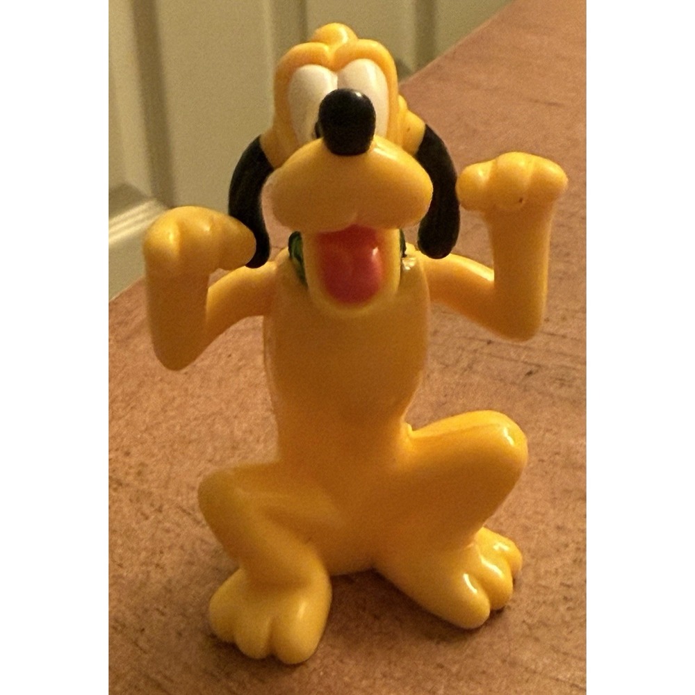 Vintage Pluto Yellow Dog Disney‎ Mickey Mouse Clubhouse 2.7" Figure Plastic Toy